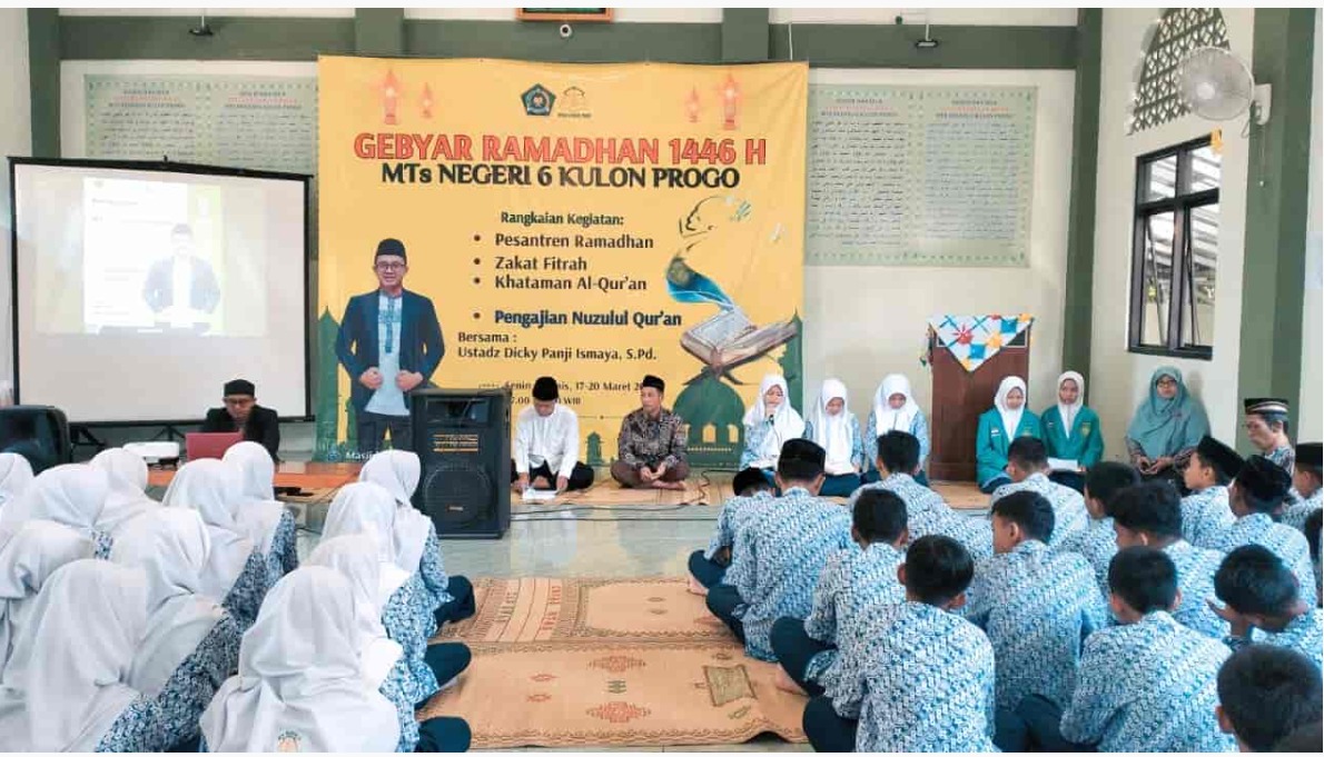 MTsN 6 Kulon Progo Gelar Khataman dan Pengajian Nuzulul Qur’an